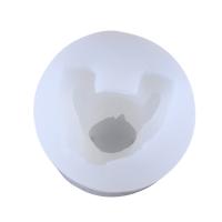 Juego de moldes de epoxi DIY, silicona, Oso, chapado, Sostenible, Blanco, 55x63mm, 10PCs/Grupo, Vendido por Grupo