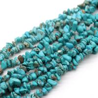 Turquoise Kralen, Natuurlijke Turquoise, Onregelmatige, gepolijst, DIY, blauw, 5x8mm, Verkocht door Strand