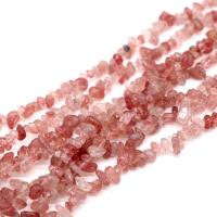 Prirodni kvarc nakit Beads, jagoda kvarc, Nepravilan, uglađen, možete DIY, roze, 5x8mm, Prodano By Strand