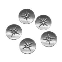 Stainless Steel Spacer Beads Round silver color plated Approx Sold By Bag