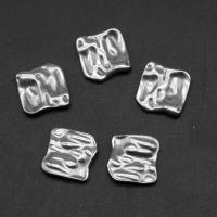 Roestvrij staal cabochons, Plein, silver plated, 14x14x3mm, Ca 100pC's/Bag, Verkocht door Bag