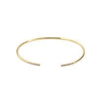 Bracelets en laiton, Placage de couleur d'or, pour femme, 1.85mm,65mm, Vendu par brin