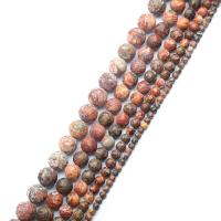 Leopard Skin Jasper Beads Leopard Skin Stone Round polished DIY Sold By Strand