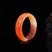 Red Agate Bangle, forgyldt, mode smykker & for kvinde, 58-60mm, Solgt af PC