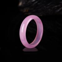 Pink Calcedony Bangle, forgyldt, mode smykker & for kvinde, 58-60mm, Solgt af PC