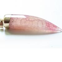 Agate Jewelry Pendants with Brass fashion jewelry & DIY Sold By Bag