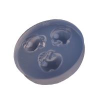 ENSEMBLE de moules époxy DE DIY, silicone, Rond, Placage, durable, transparent, 52x52x11mm, 20PC/lot, Vendu par lot