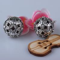 Zinc Alloy Bell Charm plated DIY silver color 24mm Sold By PC