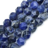 Koraliki sodalite, Sodalit, obyty, DIY & fasetowany, niebieski, 8mm, sprzedane przez Strand