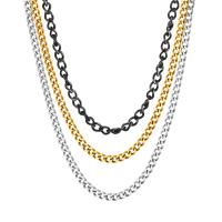 Nerezová ocel Nekclace Chain, Nerez, módní šperky & různé délky pro volbu & unisex, více barev na výběr, 4.50mm, Prodáno By Strand