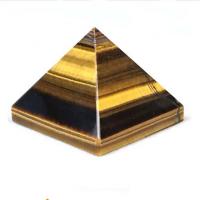 Tiger Eye pyramide Dekoration, Pyramideformet, poleret, forskellig størrelse for valg, Solgt af PC