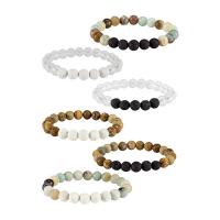 Pulseiras de pedras preciosas, Pedra natural, joias de moda & unissex, Mais cores pare escolha, vendido para Aprox 6.5 inchaltura Strand