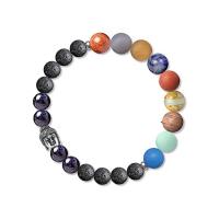 Natural Black Lava & Mixed Gemstone Bracelets with Buddha Charms fashion jewelry & Unisex 180mm Sold Per Approx 7.1 Inch Strand