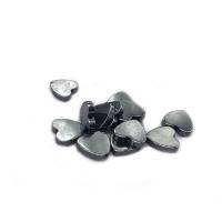 Perline in ematite non magnetico, Cuore, lucido, DIY & formato differente per scelta, nero, Venduto da filo