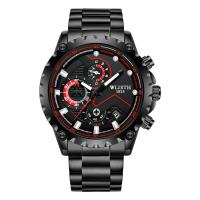 WLISH® Muški Nakit Watch, Cink Alloy, s Staklo & Nehrđajući čelik, pozlaćen, Život otporan na vodu & modni nakit & za čovjeka & luminated, više boja za izbor, nikal, olovo i kadmij besplatno, 240x44mm, Prodano By PC