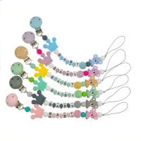 Pacifier houder, Silicone, Onregelmatige, meer kleuren voor de keuze, 300x14mm, Verkocht door Strand