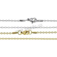 Nerezová ocel Nekclace Chain, Nerez, oválný řetězu, více barev na výběr, 2mm, Délka Cca 17 inch, 10přediva/Lot, Prodáno By Lot