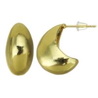 Ottone stallone orecchino, in acciaio inox Inserisci, placcato color oro, per la donna, 10x20mm, 10Pairspaio/lotto, Venduto da lotto