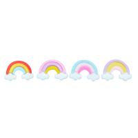 Handy DIY Kit, Harz, Regenbogen, Epoxidharzklebstoff, keine, 30x21x6mm, 100PCs/Tasche, verkauft von Tasche