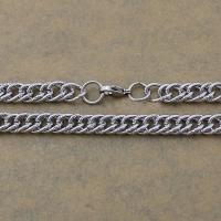 Stainless Steel Chain Ogrlica, Nehrđajući čelik, konop lanac, izvorna boja, 13x9x1.50mm, Dužina Približno 24 inčni, 10pramenovi/Lot, Prodano By Lot