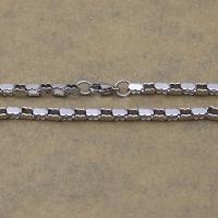 Stainless Steel Chain Ogrlica, Nehrđajući čelik, Kutija lanac, izvorna boja, 3.50mm, Dužina Približno 23 inčni, 10pramenovi/Lot, Prodano By Lot