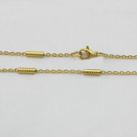 سلسلة الفولاذ المقاوم للصدأ قلادة, مطلي, سلسلة البيضاوي, 9x2.5mm, 2.5x2mm, طول تقريبا 19.5 بوصة, 10جدائل/الكثير, تباع بواسطة الكثير