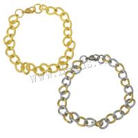 Bracciale gioielli in acciaio inossidabile, acciaio inox, placcato, unisex & Twist ovale, nessuno, 12x9mm, Venduto per Appross. 8.5 pollice filo