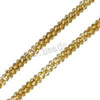 Catena collana, acciaio inox, placcato color oro, unisex & catena di Lanterna, colore originale, 3.50mm, Venduto per Appross. 18 pollice filo