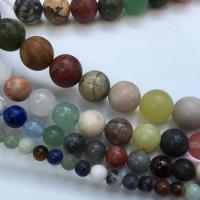 Mieszane Koraliki Gemstone, Kamień naturalny, Koło, obyty, DIY & różnej wielkości do wyboru, dostępnych więcej kolorów, sprzedane przez Strand