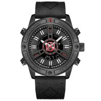 SMAEL®Men Nakit Watch, Cink Alloy, s PU & Staklo, pozlaćen, Život otporan na vodu & modni nakit & japanski pokret & za čovjeka & luminated, više boja za izbor, nikal, olovo i kadmij besplatno, 205-155mmuff0c22mm, Prodano By PC