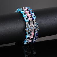 Evil Eye Jewelry Bracelet Resin with Zinc Alloy fashion jewelry & Unisex 180mm Sold Per Approx 7.1 Inch Strand