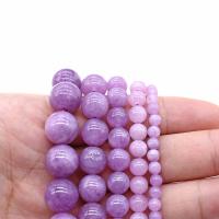 Purple Chalcedony Üveggyöngy, Kerek, csiszolt, DIY & különböző méretű a választás, több színt a választás, Által értékesített Strand