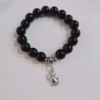 Gemstone Náramky, Obsidian, s Zinek, módní šperky & unisex & různé velikosti pro výběr, více barev na výběr, 175mm, Prodáno za Cca 6.9 inch Strand