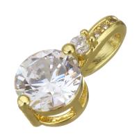 Cubic Zirconia Micro Pave Brass Pendant plated fashion jewelry & DIY & with cubic zirconia nickel lead & cadmium free Approx Sold By Lot