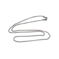 Stainless Steel Chain Ogrlica, Nehrđajući čelik, bez spolne razlike & mrežaste lanac, izvorna boja, 2mm, Dužina Približno 19.5 inčni, 10pramenovi/Lot, Prodano By Lot