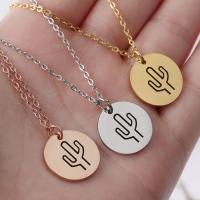 Stainless Steel Jewelry Necklace Round plated Unisex 20mm Sold Per 17.72 Inch Strand