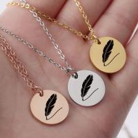 Stainless Steel Jewelry Necklace Round plated Unisex 20mm Sold Per 17.72 Inch Strand