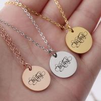 Stainless Steel Jewelry Necklace Round plated Unisex 20mm Sold Per 17.72 Inch Strand