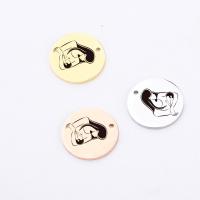 ステンレス鋼ジュエリーペンダント, ステンレス, ラウンド形, メッキ, DIY, 無色, 20mm, 売り手 パソコン