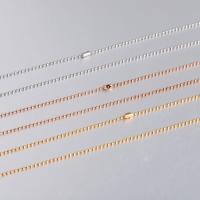 ステンレススチールNekclaceチェーン, ステンレス, メッキ, DIY & 異なるサイズの選択, 無色, 1.50mm, 売り手 ストランド