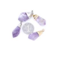 Quartz Gemstone Pendants Amethyst fashion jewelry & DIY Sold By PC