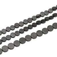 Perles hématite magnétique, Rond, Vendu par brin