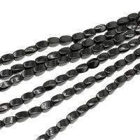 Perles hématite magnétique, poli, spirale, 9x4x4mm, Vendu par brin