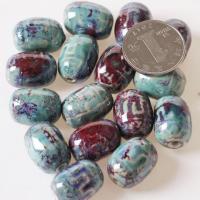 Porcelain Jewelry Beads handmade Approx 3mm Sold By PC