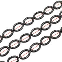 Magnetiske Hematite Beads, Magnetisk Hæmatit, ellipse, poleret, 25x18x5mm, Solgt Per Ca. 16 inch Strand