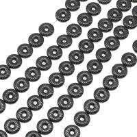 Magnetiske Hematite Beads, Magnetisk Hæmatit, Donut, poleret, 10x10x3mm, Solgt Per Ca. 16 inch Strand