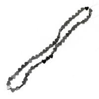 Magnetické Hematitové, Magnetický hematit, Srdce, lesklý, 6x6x4mm, Prodáno za Cca 16 inch Strand