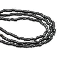 Magnetiske Hematite Beads, Magnetisk Hæmatit, Kolonne, poleret, 4x4x4mm, Solgt Per Ca. 16 inch Strand