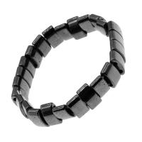 Bracciale gioielli magnetici, ematite magnetico, Quadrato, lucido, 17x12x6mm, Venduto per Appross. 23 cm filo