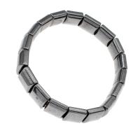 Bracciale gioielli magnetici, ematite magnetico, Quadrato, lucido, 11x11x6mm, Venduto per Appross. 23 cm filo